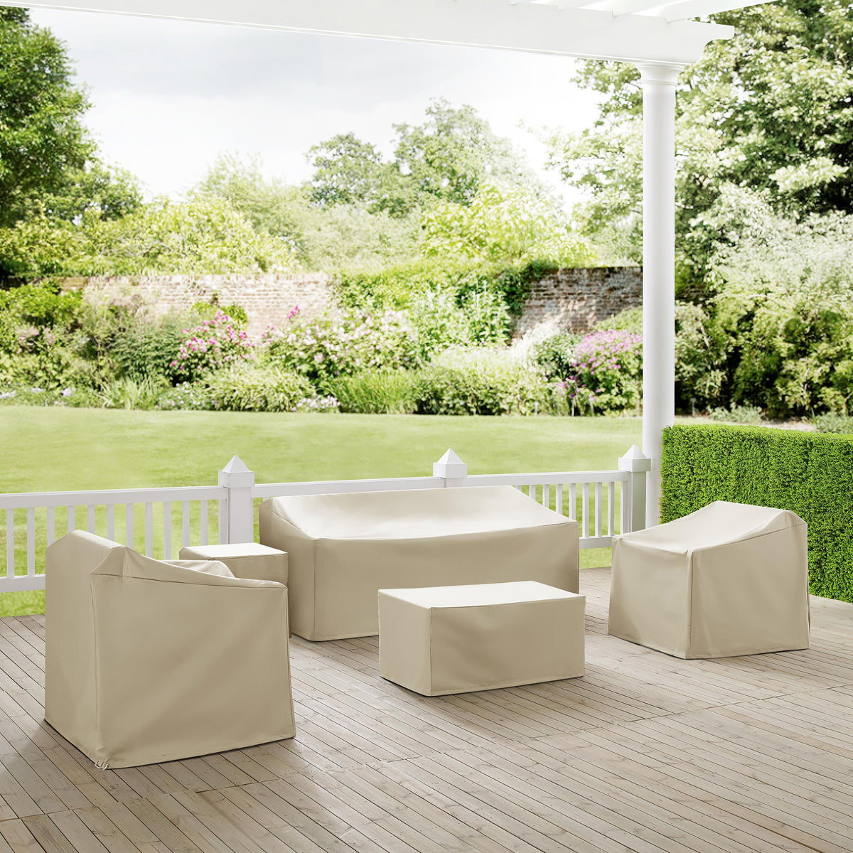 Crosley Outdoor 5Pc Outdoor Furniture Cover Set