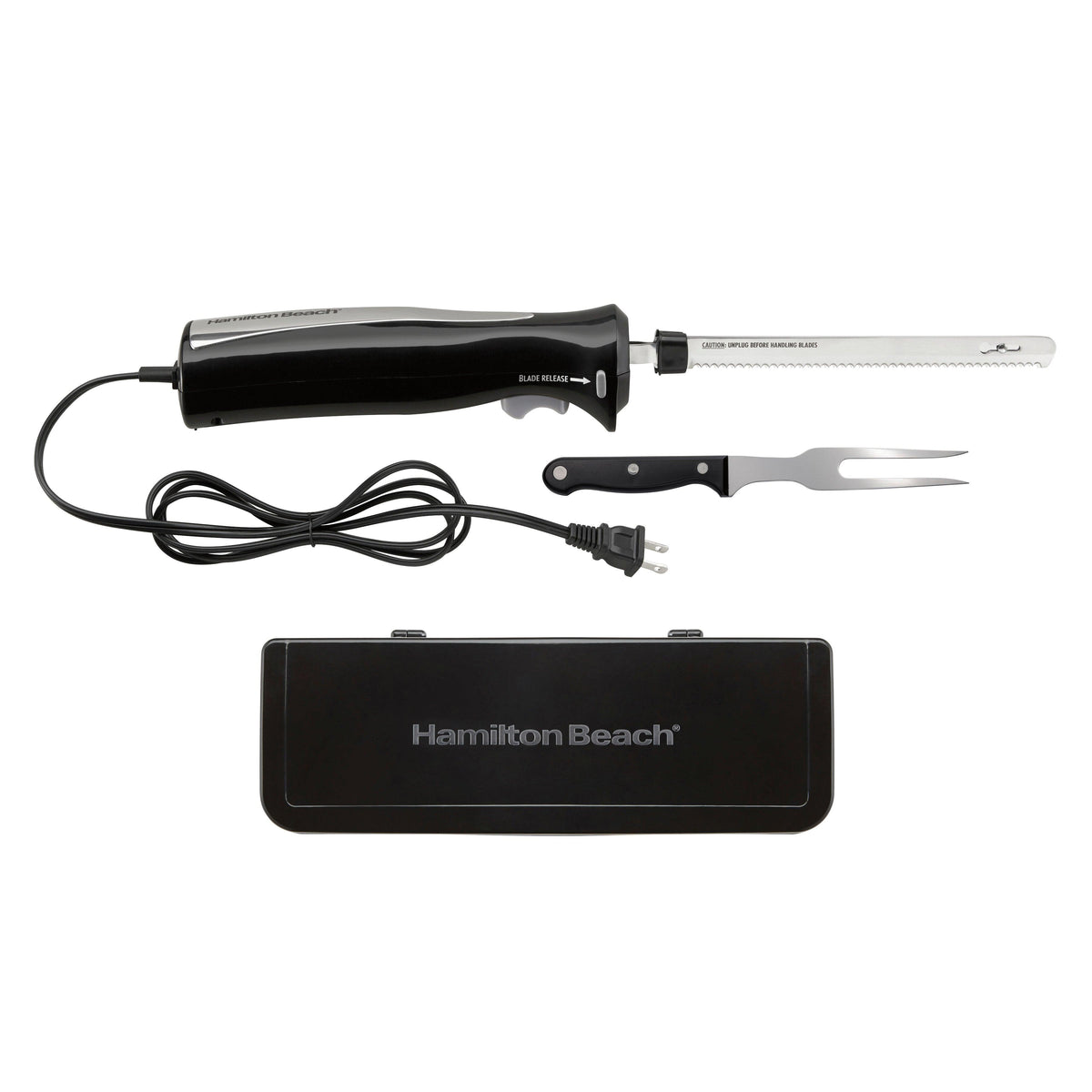 Hamilton Beach Electric Carving Knife w/ Case & Fork