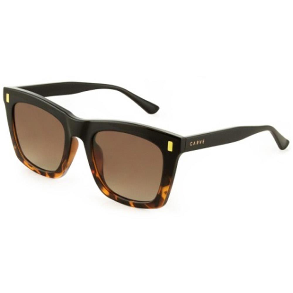 Carve Womens Kirby Sunglasses Black Tort/Brown Gradient