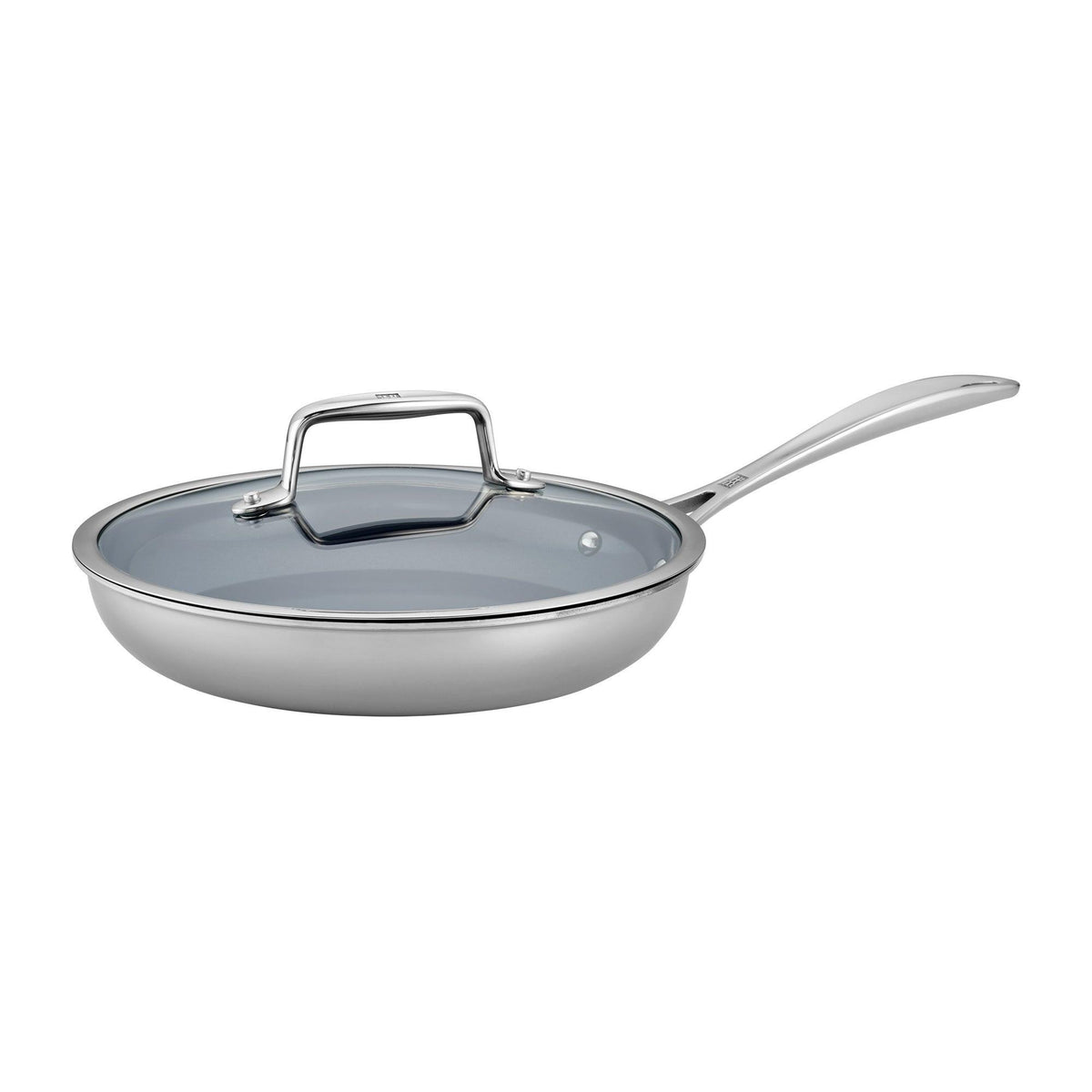 Zwilling Clad CFX 9.5" Stainless Steel Nonstick Ceramic Fry Pan w/ Lid