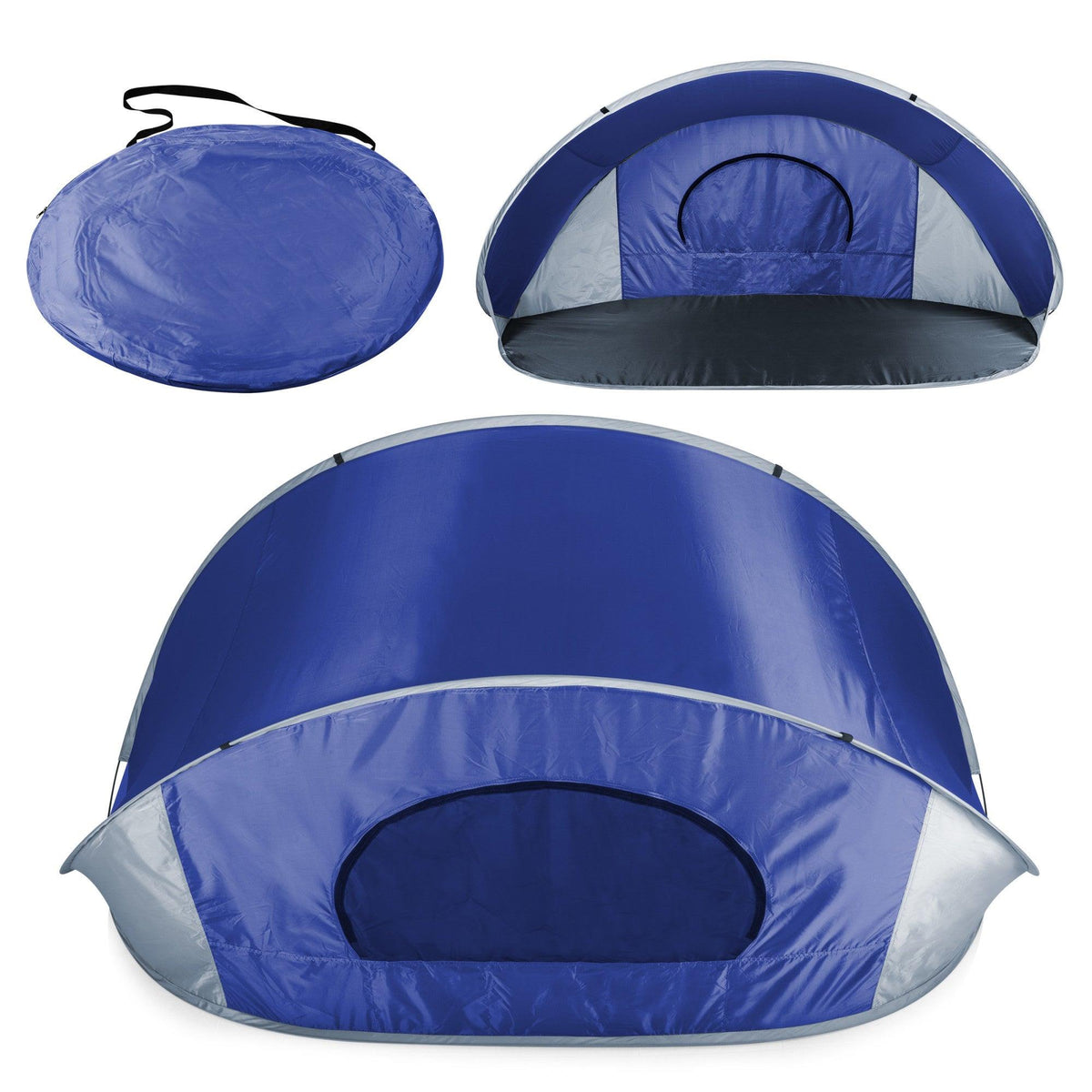 Oniva Manta Portable Beach Tent Blue with Gray Accents