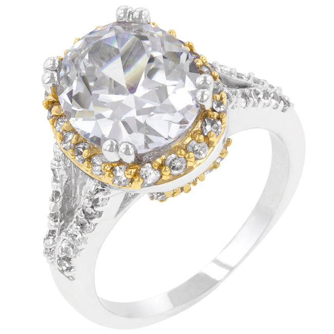 Completely Bella Gold Trimmed Engagement Ring(8)