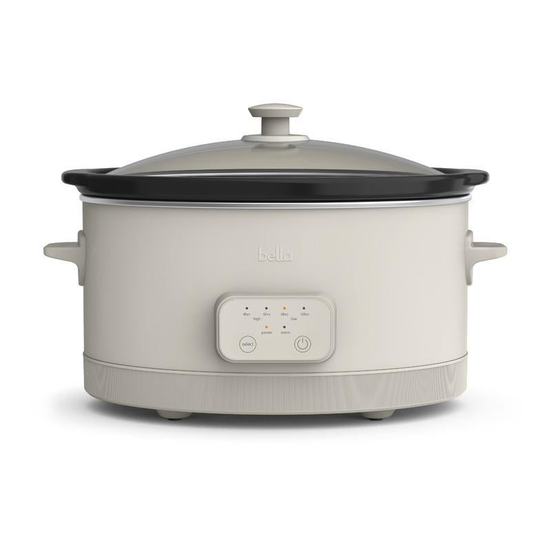 Bella by Gather 6.0 QT Programmable Slow Cooker, Oatmilk