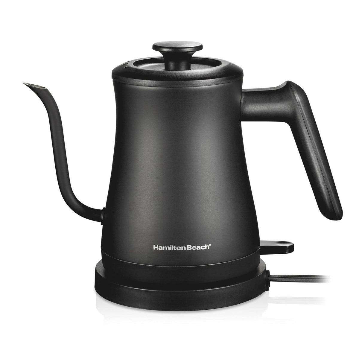 Hamilton Beach Compact Gooseneck Electric Kettle Black