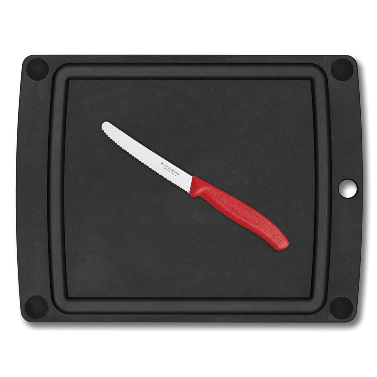 Epicurean All-in-One Medium Slate Cutting Board w/ Red Utility Knife
