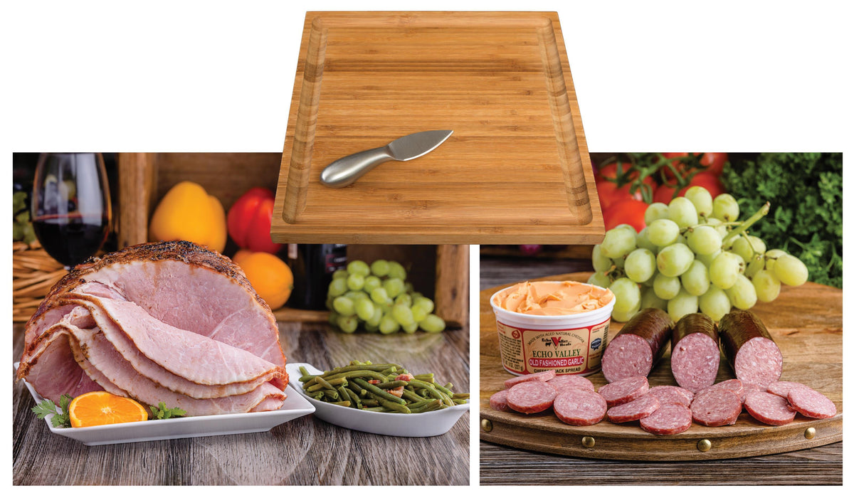 Echo Valley Meats Spiral Ham & Sausage Platter w/Green Beans
