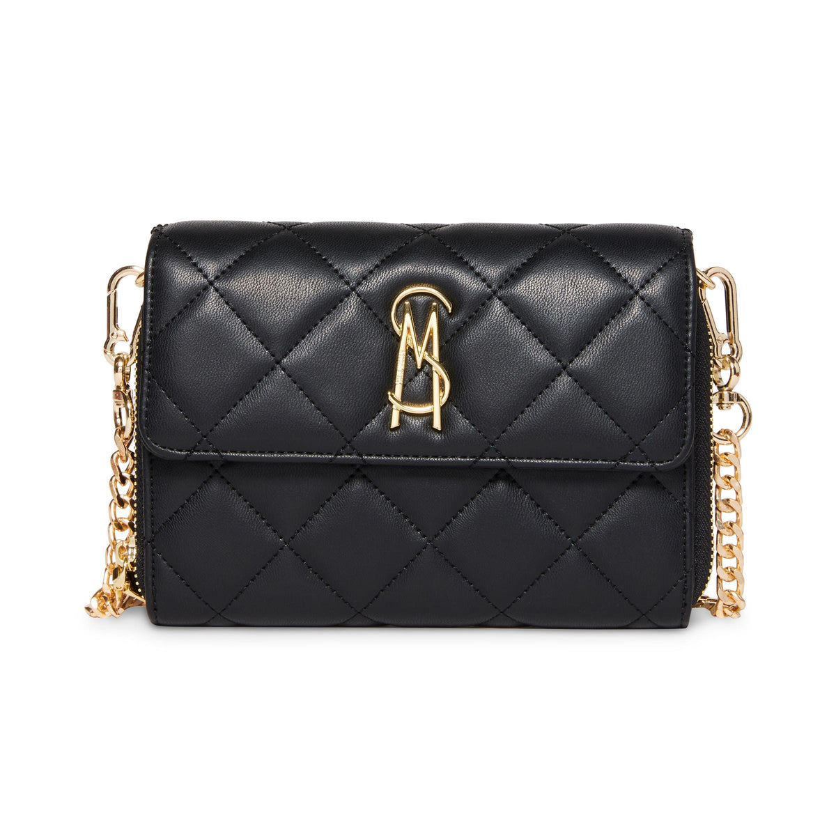 Steve Madden BCARINA Quilted Crossbody Wallet - Black