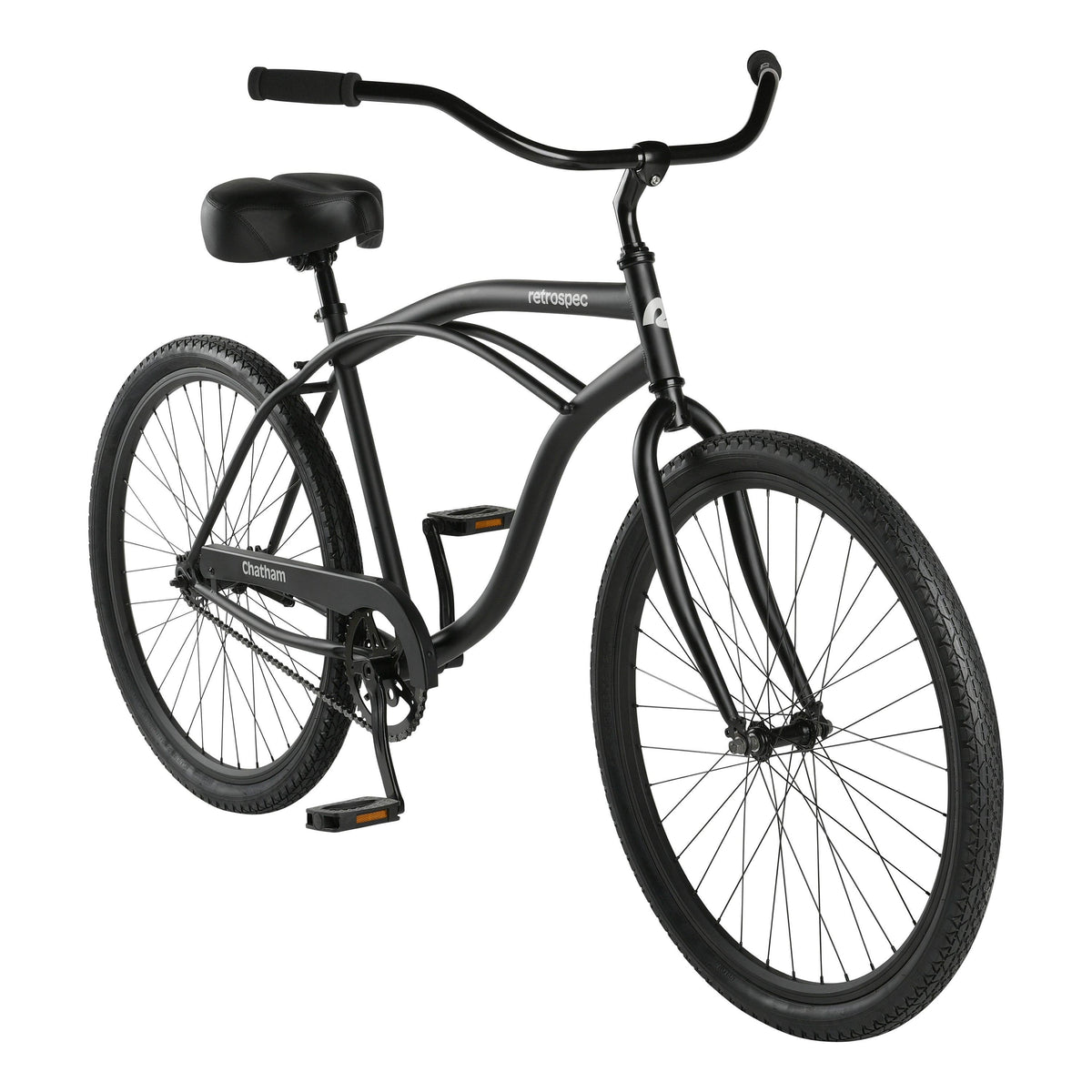Retrospec Chatham Beach Cruiser Bike - Single Speed Matte Black