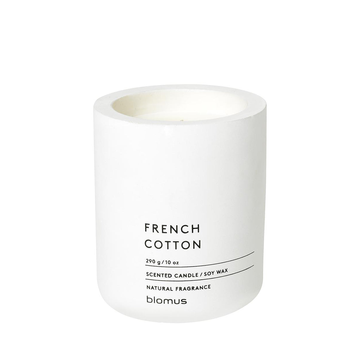Blomus FRAGRA - Large Candle in Concrete Container - French Cotton