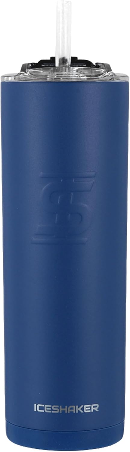 IceShaker 20oz Insulated Stainless Steel Skinny - Tumbler w/Straw & Lid