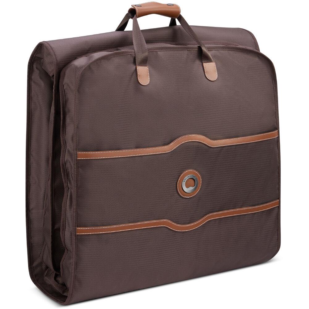 Delsey Chatelet Air 2.0 Garment Cover for Hanging Clothes, Suits & Dresses in Chocolate