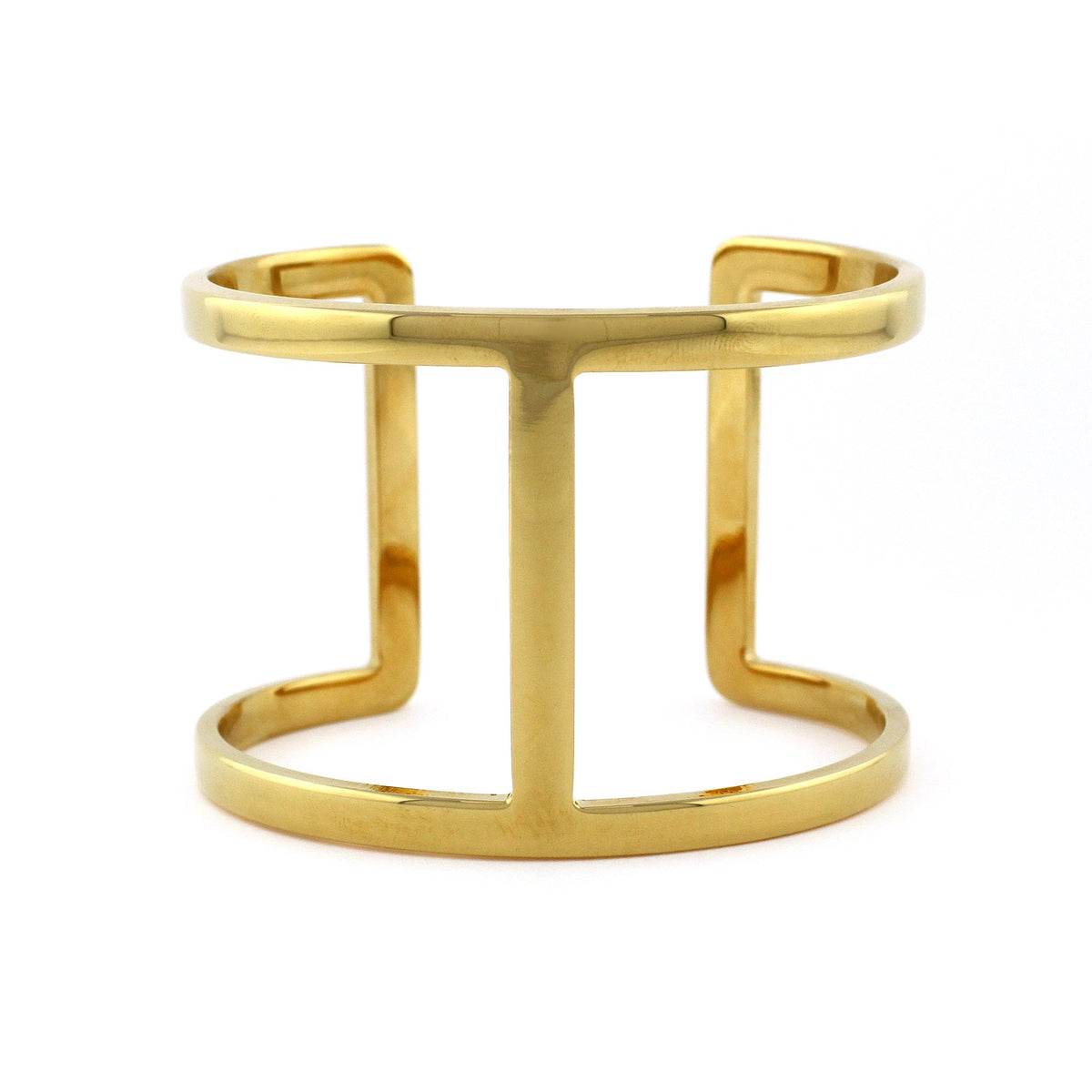Vince Camuto Gold Tone Cut Out Cuff Bracelet