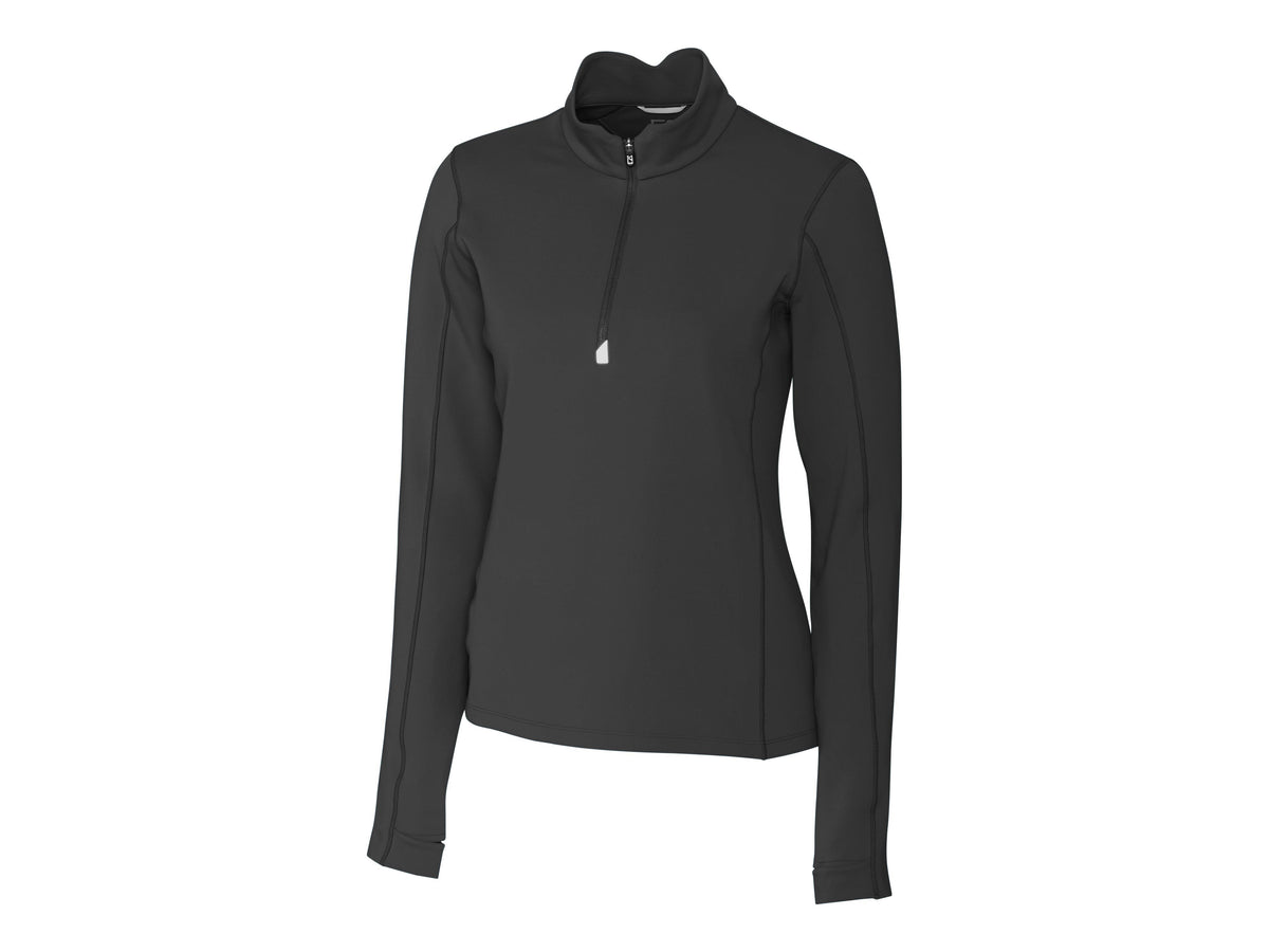 Cutter & Buck Womens Traverse Stretch 1/4 Zip Pullover-Elemental Grey-XL