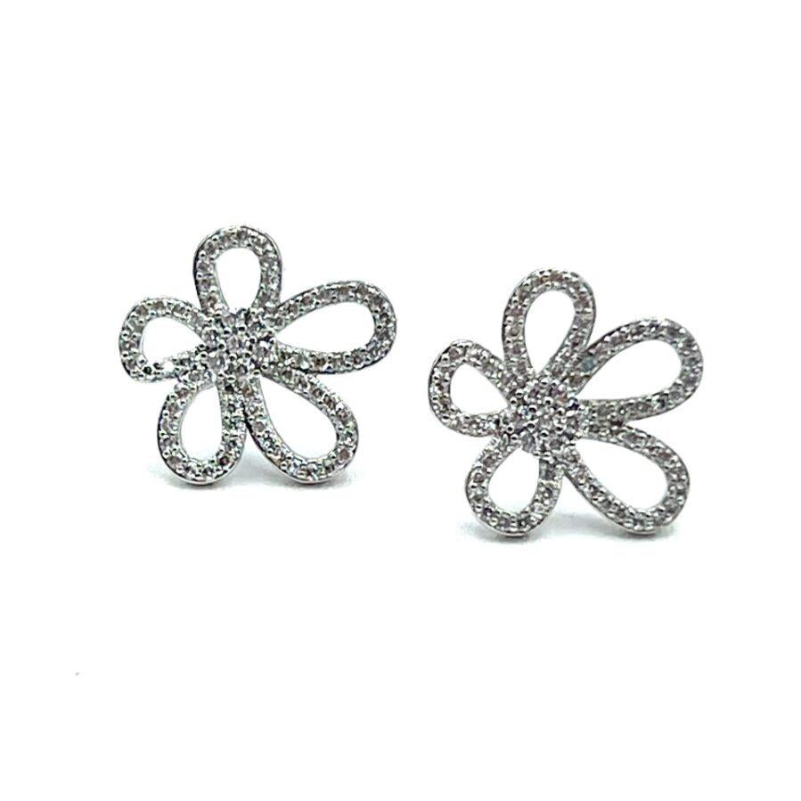 DKD CZ Flower Earring