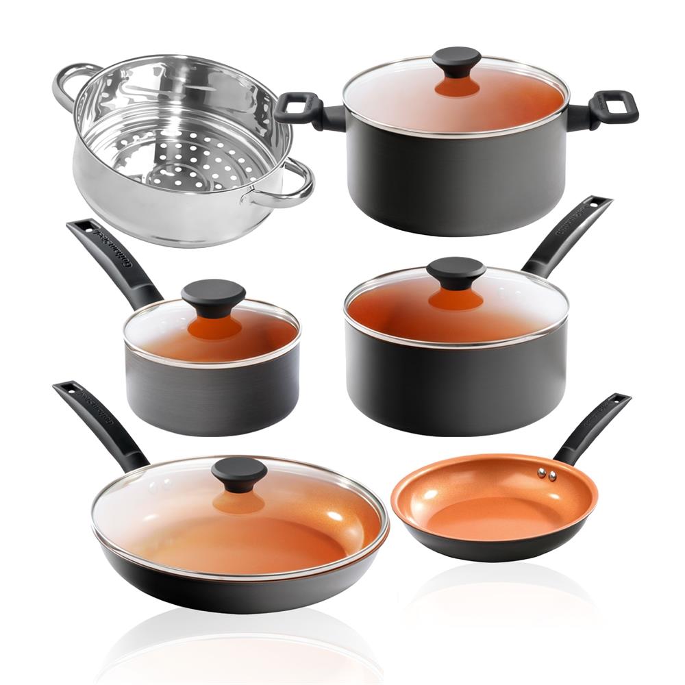 Gotham Steel Cookware Premier Pro Cookware Set Size 10 Piece S