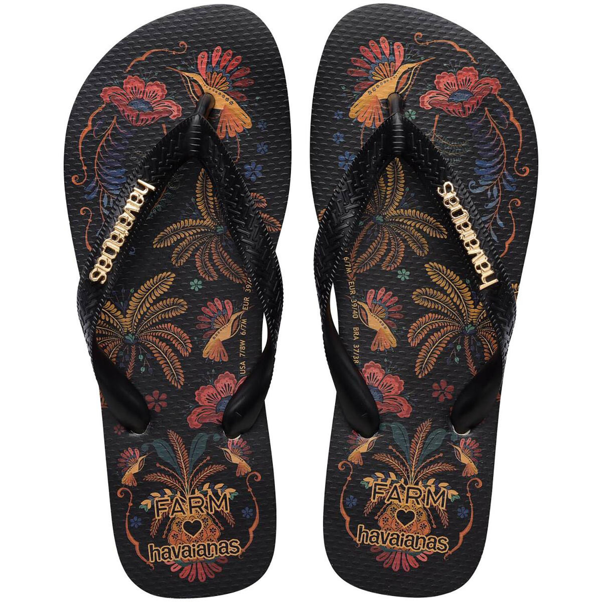 Havaianas Women's Farm Classic Nature Sandal-Black-6