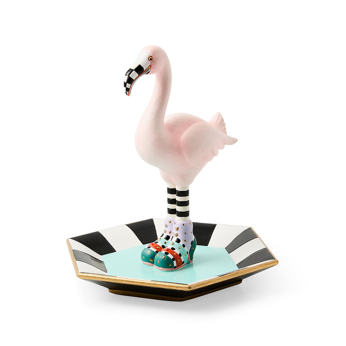 MacKenzie-Childs Patience Brewster Sheila Flamingo Trinket Tray