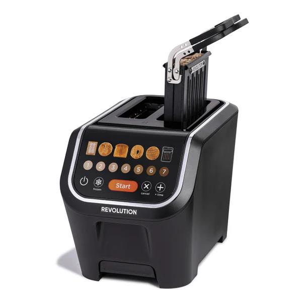 Revolution Cooking InstaGLO R90 Toaster + Toastie Press - Black