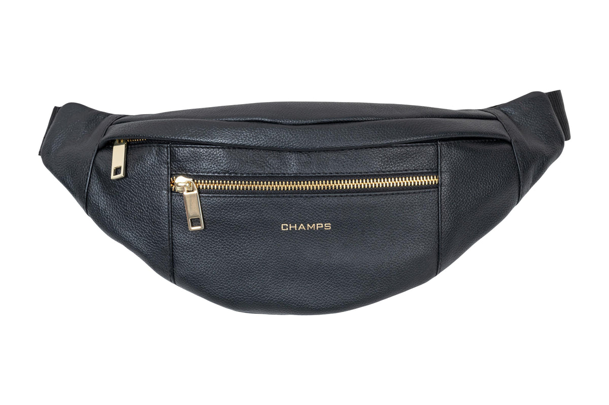 Champs Luggage Gala Collection Leather Waist-Bag Size 10"x10"x3"