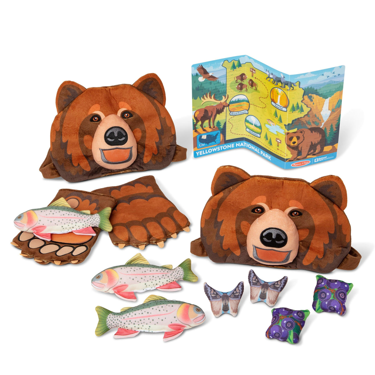 Melissa & Doug Yellowstone National Park Grizzly Bear Games Ages 3+ Years