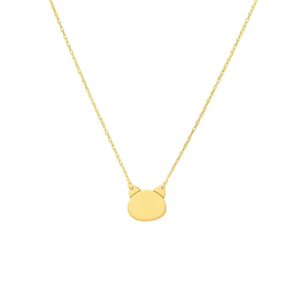 HAWLEY ST So You Mini Cat's Head Adjustable 18" Necklace