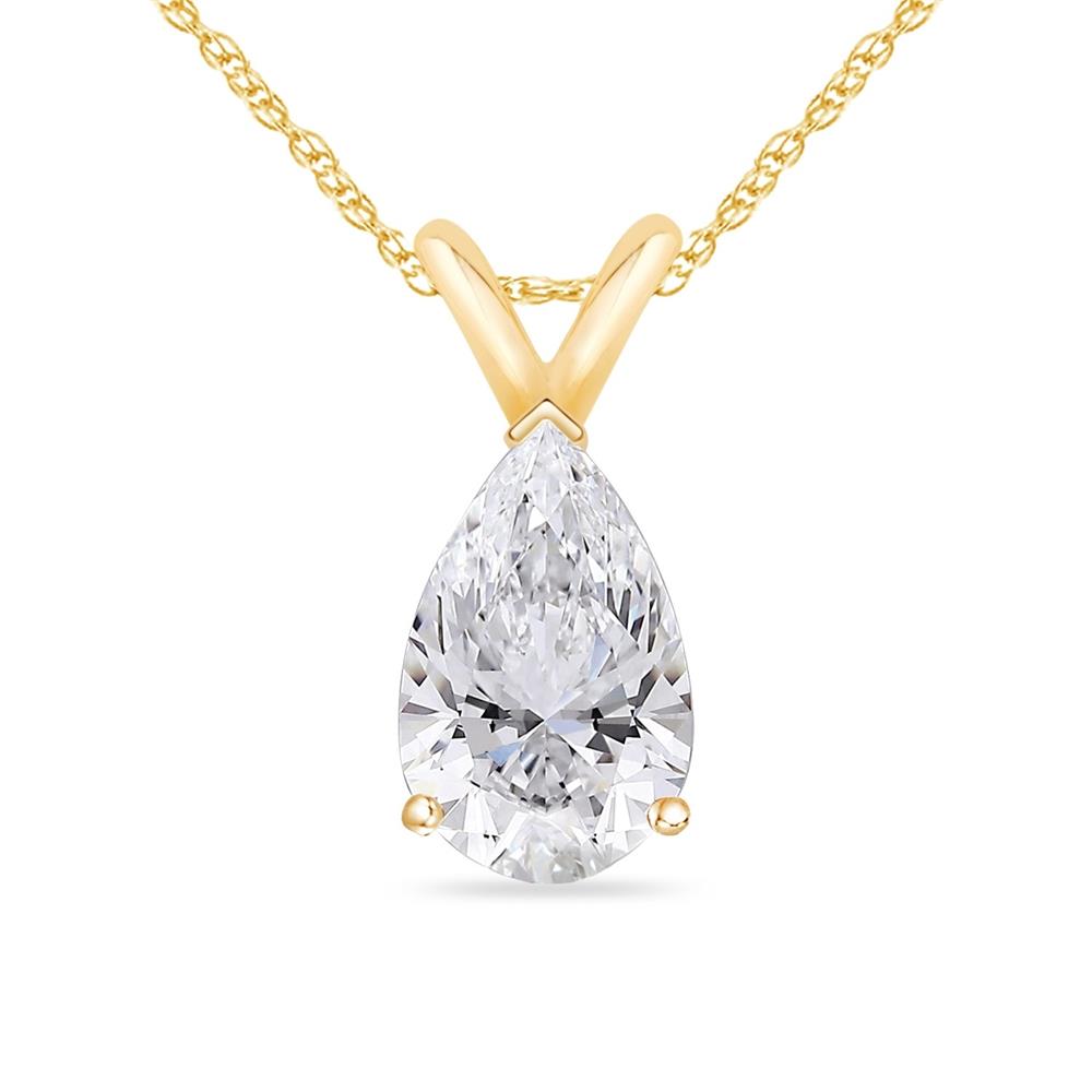 Prestige Boutique Diamonds Pear shaped Pendant w/Chain Size 2.50ct