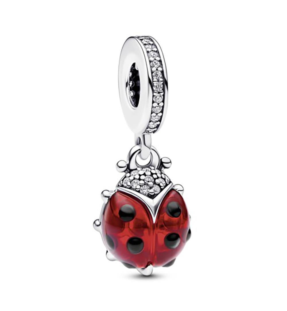 Pandora Red Ladybird Dangle Charm