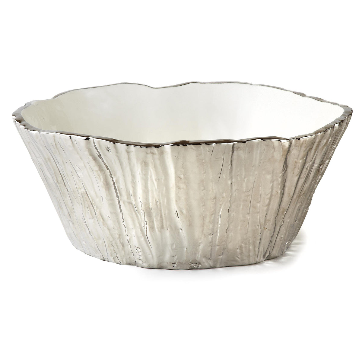 Stark Home Botanic Collection 10" Porcelain Tree Bark Bowl