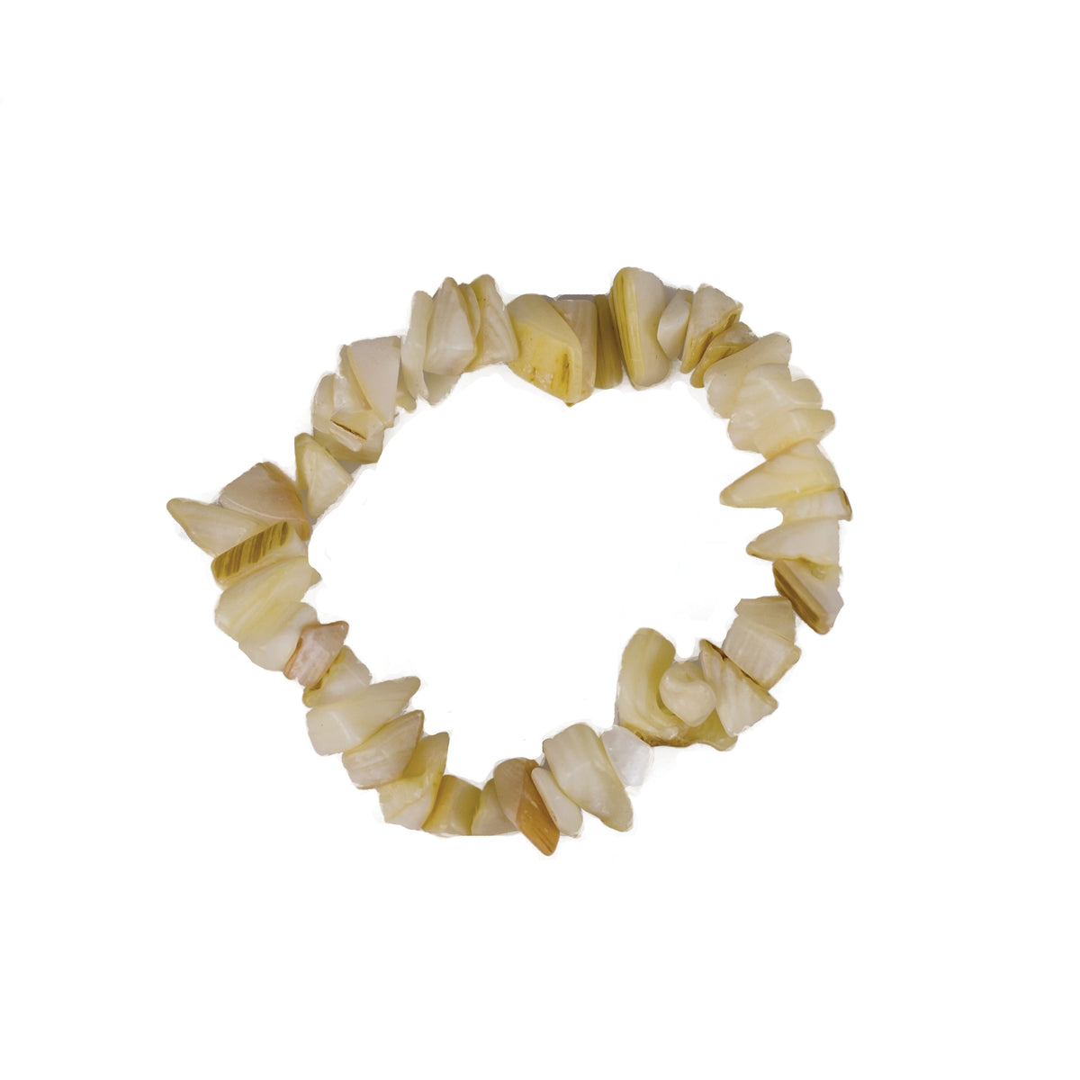 Completely Bella Mother of Pearl Shell Stretch Bracelet