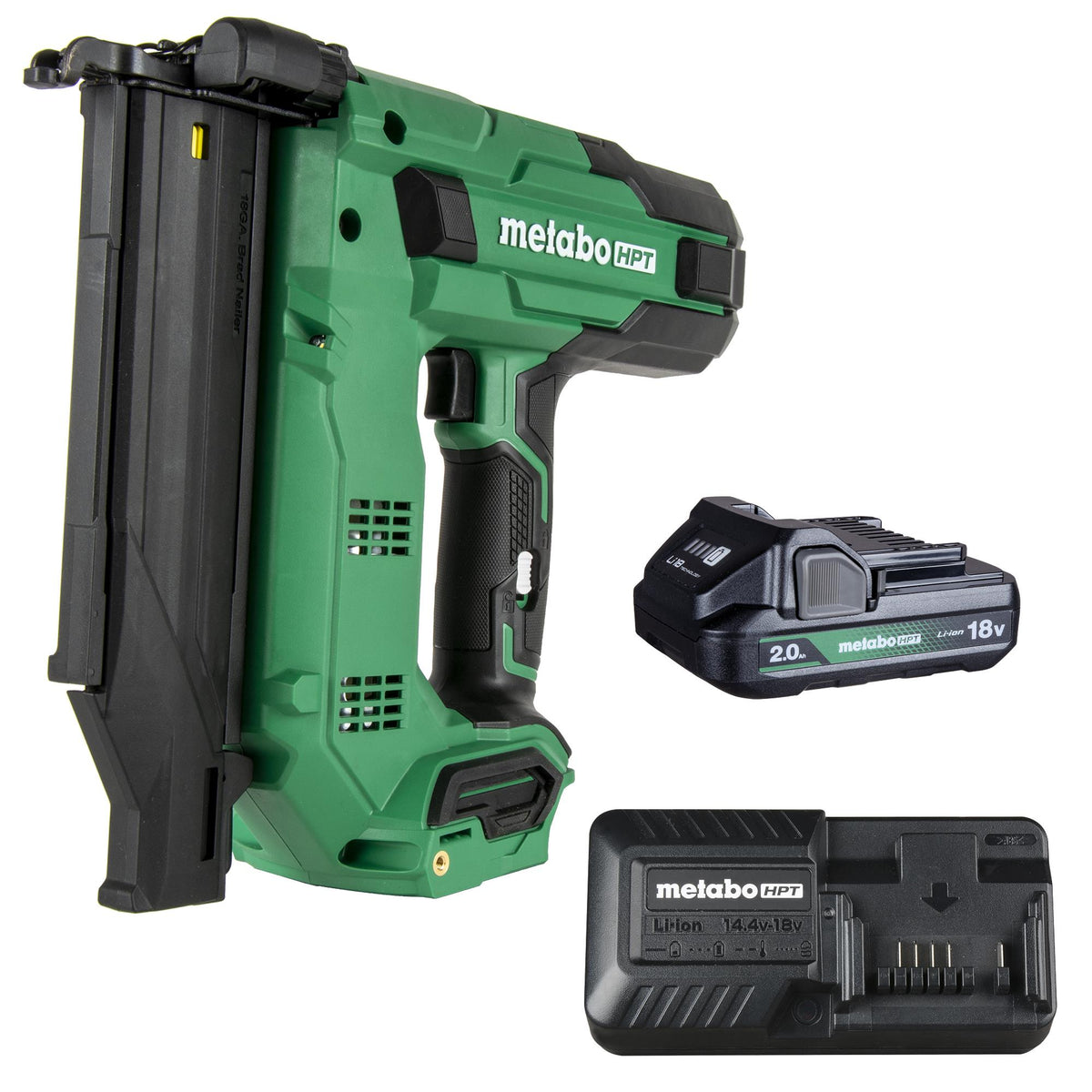 Metabo HPT (formerly Hitachi) 18V MV 18G OPP Compact Brad Nailer Kit