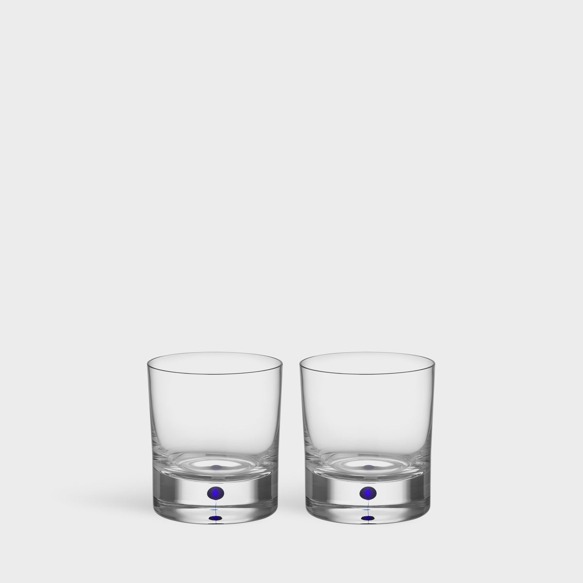Orrefors Intermezzo Blue Old Fashion set 2