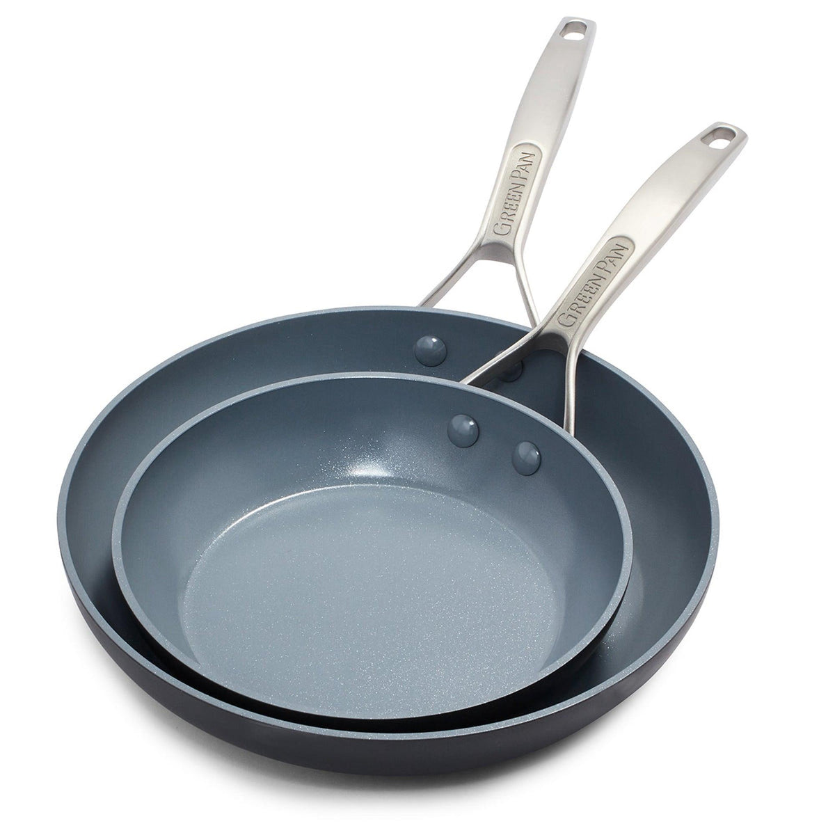 GreenPan Paris Pro Ceramic Nonstick 2pc Frypan Set - 10" & 12"