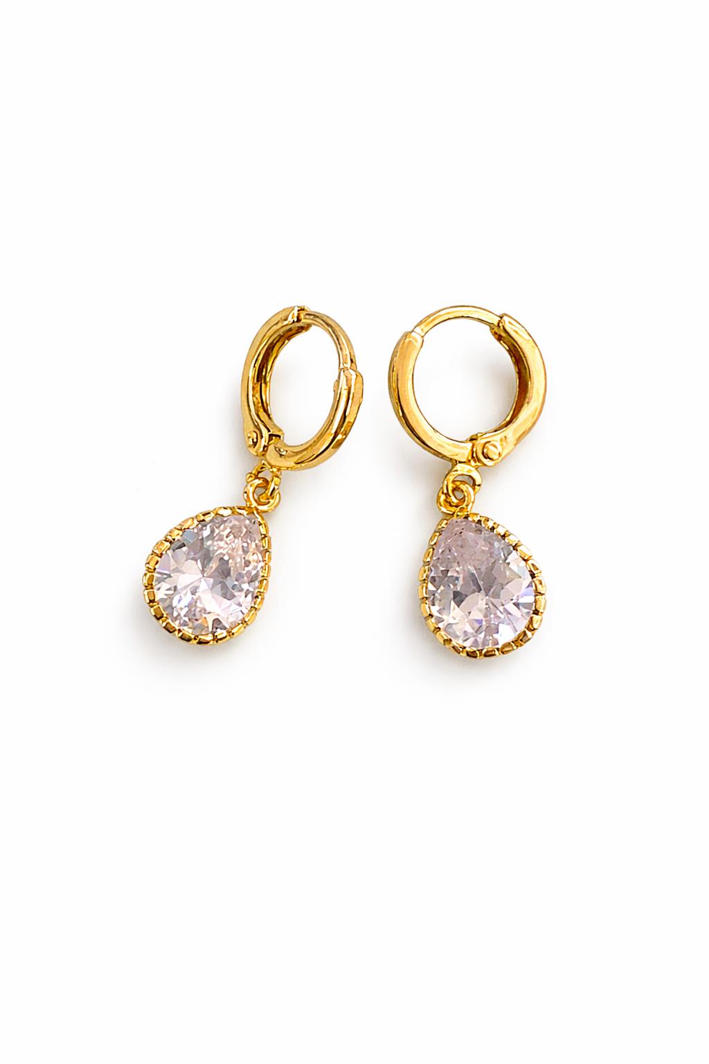 Completely Bella Gold Tone Waterdrop Earrings
