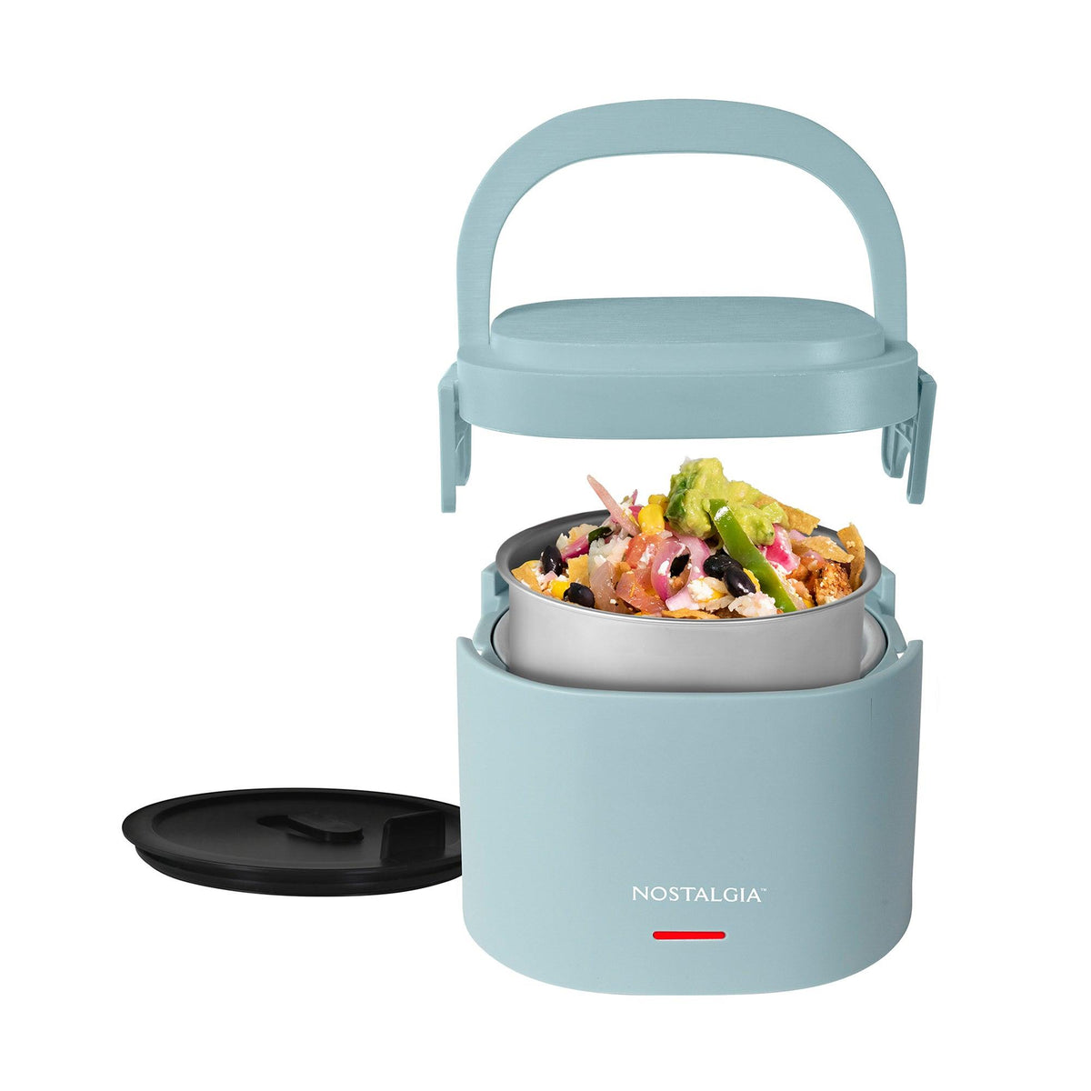 Nostalgia Portable Heated Lunch Box - 20oz Chambray