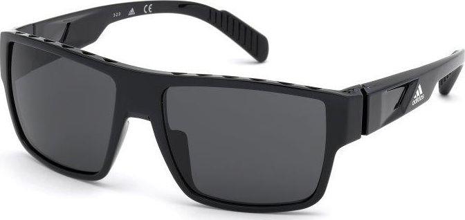 Adidas Men's Sunglass - Shiny Black/Smoke