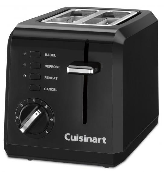 Cuisinart Compact 2-Slice Plastic Toaster - Black