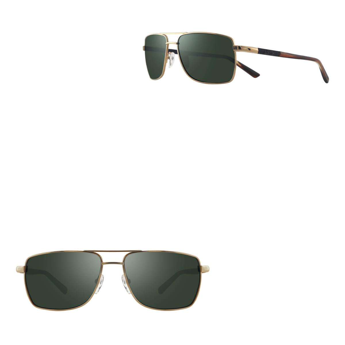 Revo Ray Polarized Square Glass Lens Sunglasses