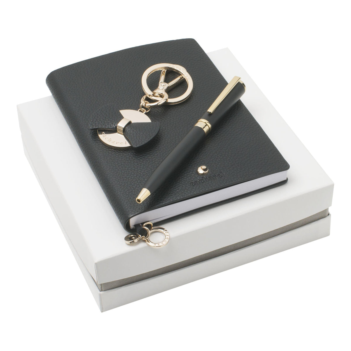 Cacharel Set Beaubourg (pen, notepad, & keyring)