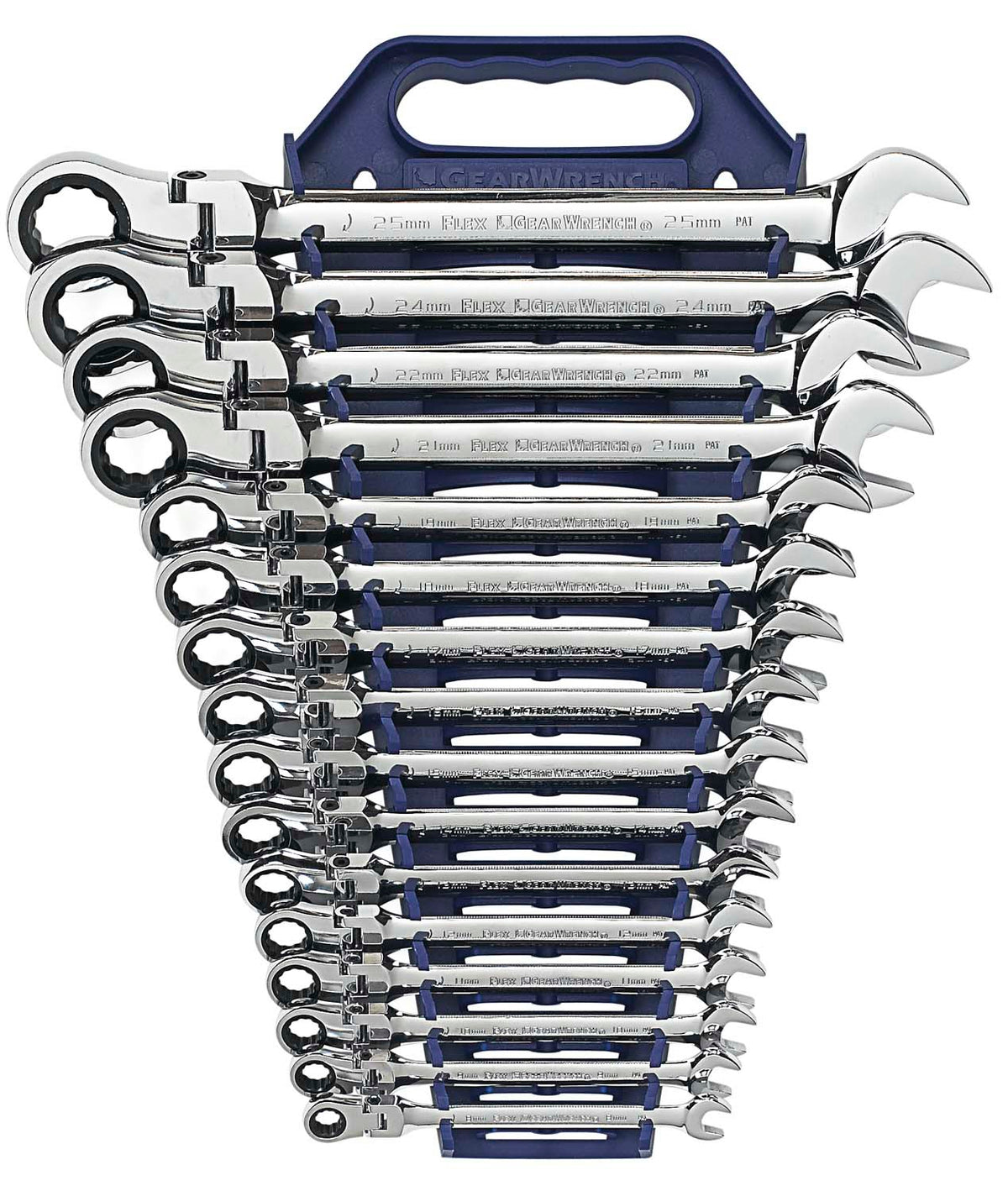 Apex GearWrench 16 Pc. Flex Ratcheting Combination Wrench-Metric