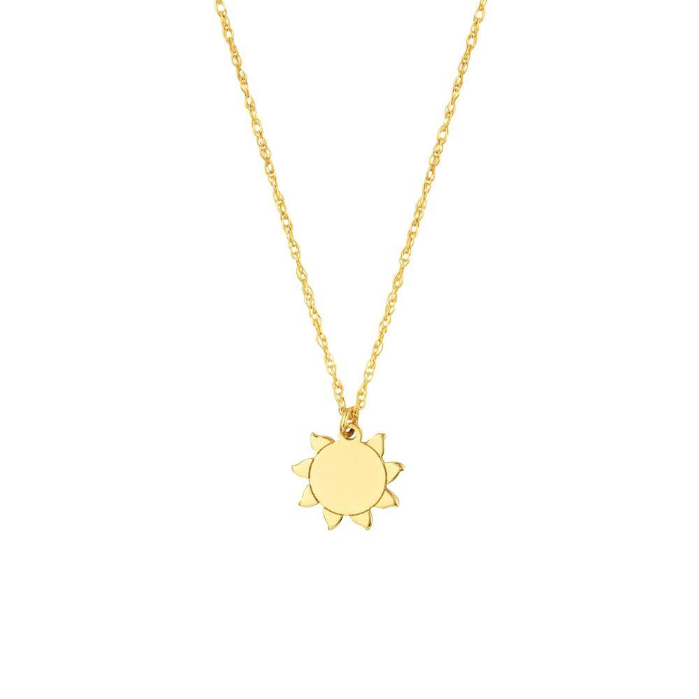 HAWLEY ST So You Mini Sun Adjustable 18" Necklace