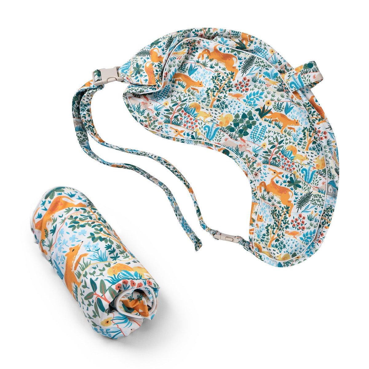 Boppy Uplift Nursing Pillow Cover Colorful Forest Animals