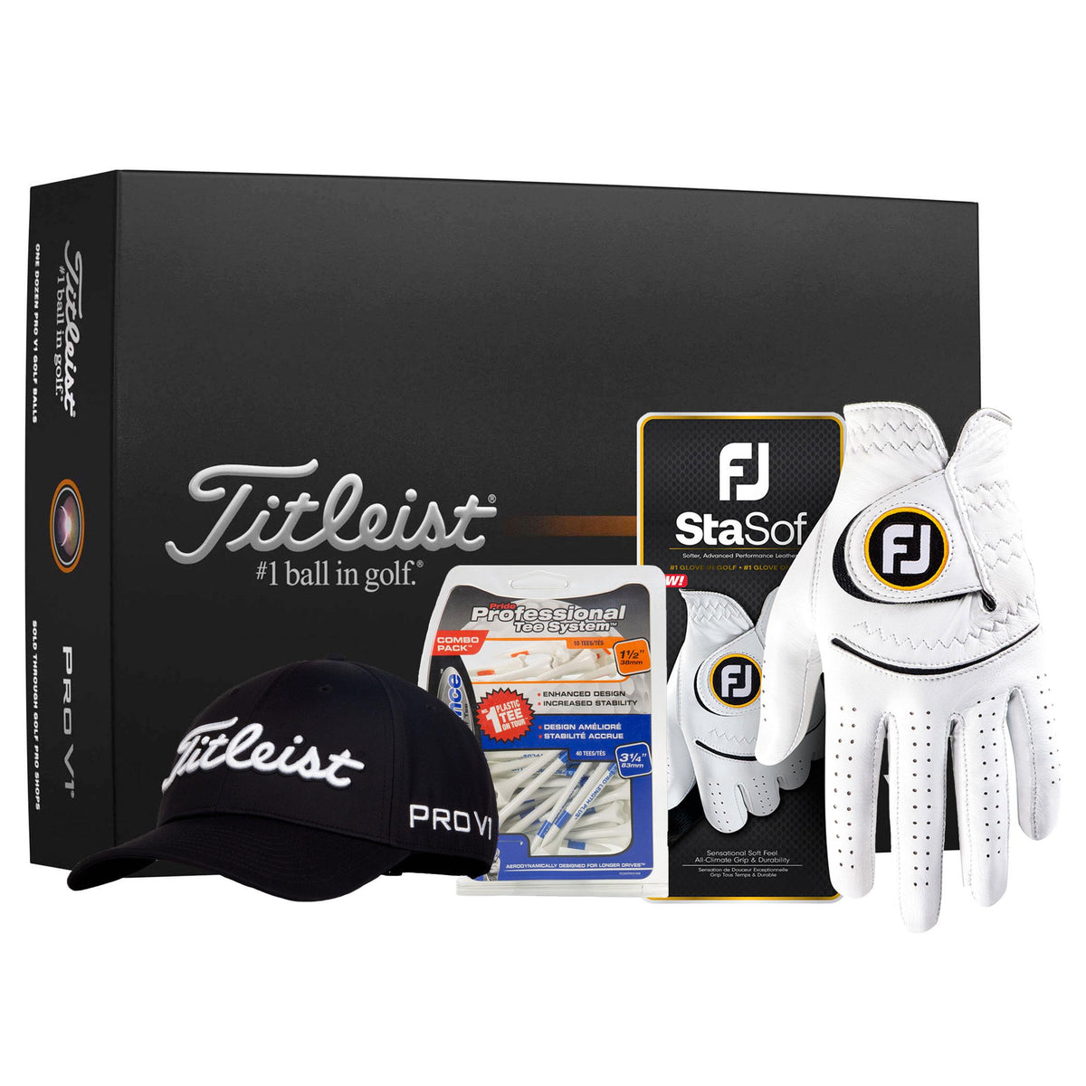 Titleist ProV1 Tour Peformance Kit - Black - Regular Left Hand/L