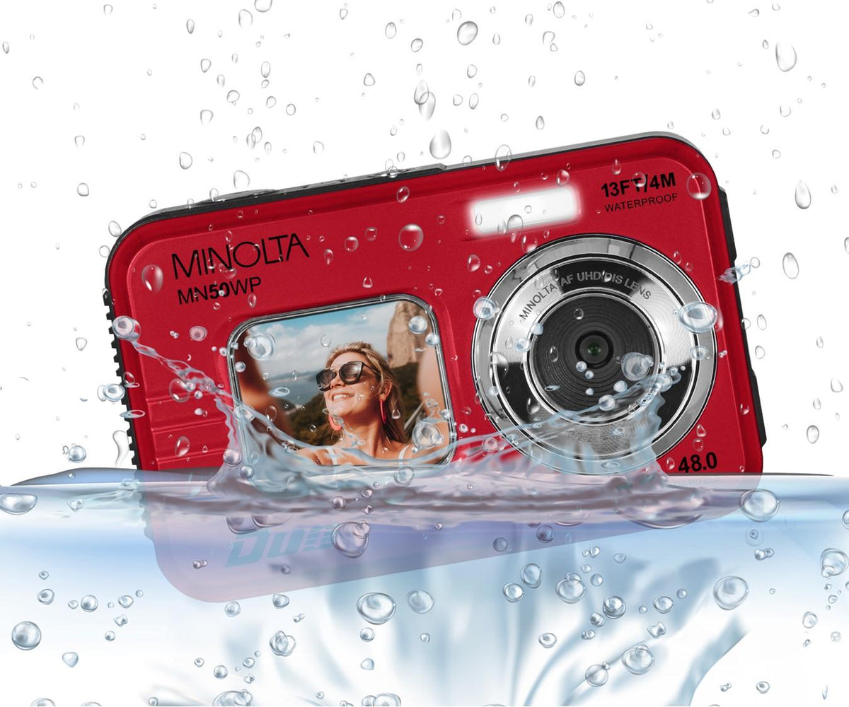 Minolta 48MP Autofocus 5K UHD Waterproof Camera