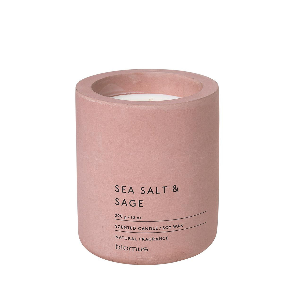 Blomus FRAGRA - Large Candle in Concrete Container - Sea Salt Sage