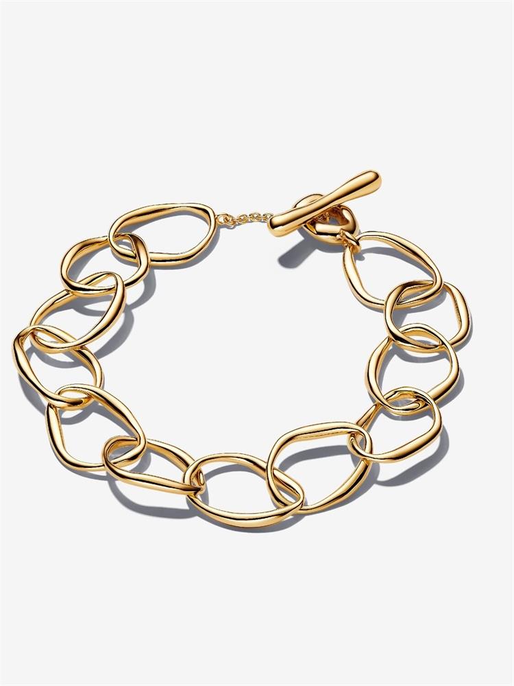 Pandora Shaped Link Bracelet Size 7"