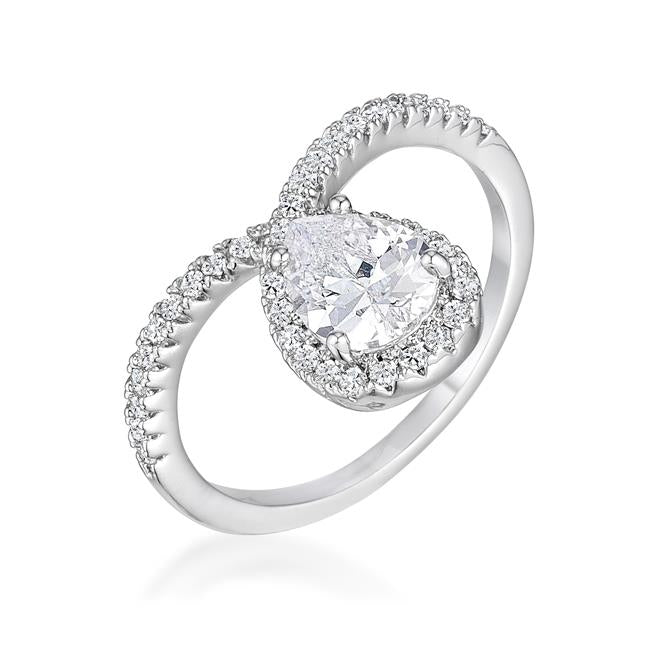 Completely Bella Pear Twist Statement Ring