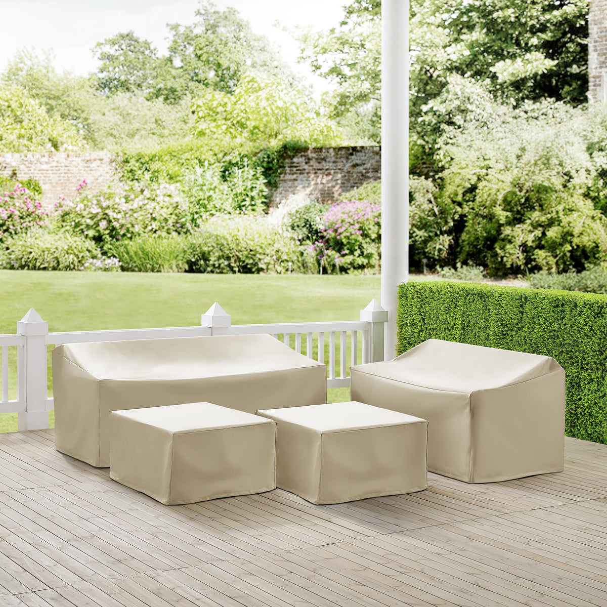 Crosley Outdoor 4Pc Outdoor Sectional Furniture Cover Set