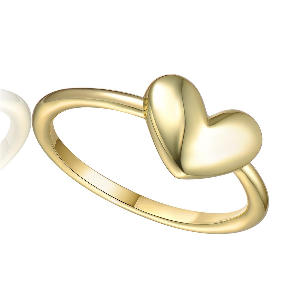 GENEVIVE Classic Love Heart Ring Size 5