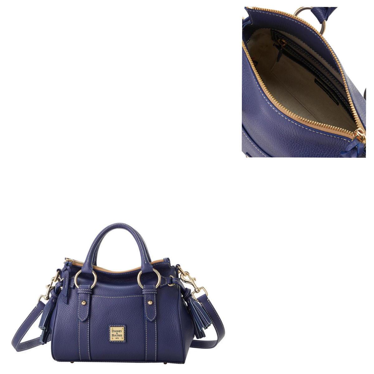 Dooney & Bourke Lucca Leather Satchel with Pocket