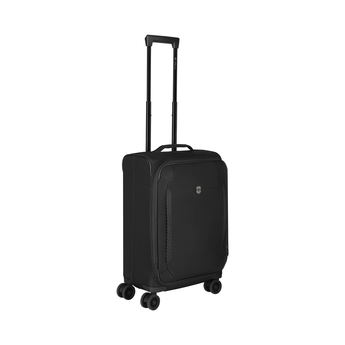 Victorinox Swiss Army Crosslight, Frequent Flyer Plus Softside Carry-On, 8-Wheel Expandable Cabin Case, Black